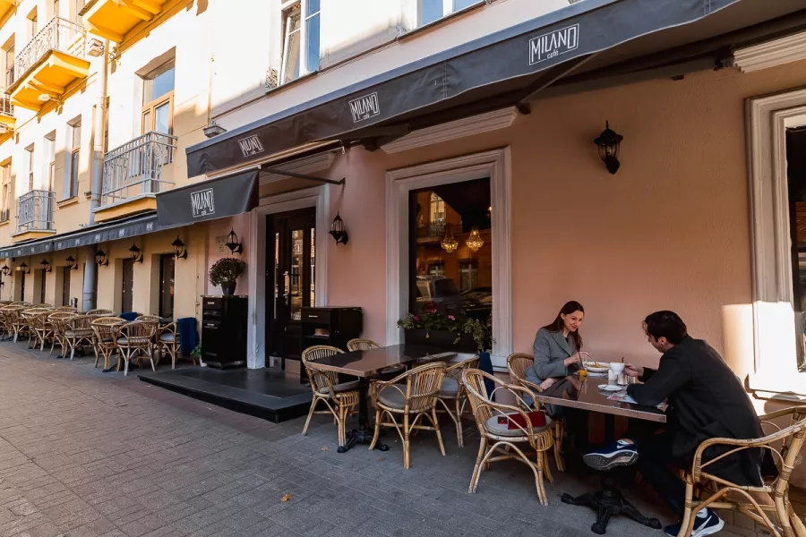 Кафе Milano в Минске: Бизнес-ланч, Заказ столиков, Заказ навынос, Винная карта, Летняя терраса, Европейская кухня, Итальянская кухня, Меню на английском,