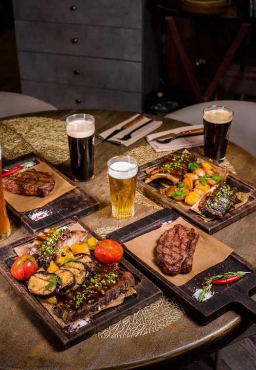 Авторская гастрономия Beer pairing в Москве: Авторская кухня, Пивной ресторан, Постное меню, Живая музыка, Летняя терраса,