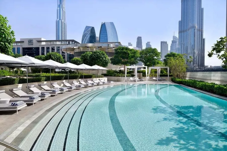 Отель Address Sky View 5* в Дубаи: Спа-комплекс , Бизнес-центр , Детский центр, Изысканный ужин , Отель с панорамным видом , Стильные номера ,