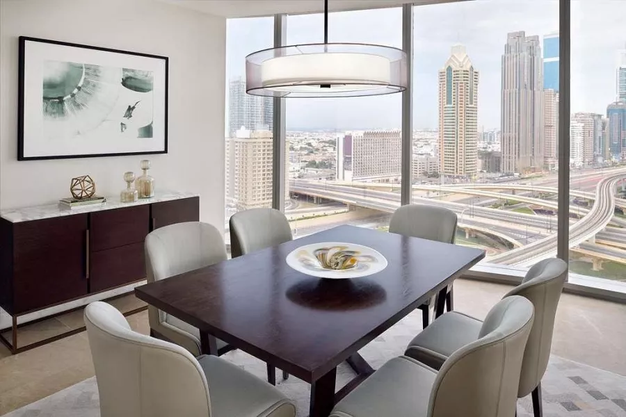 Отель Address Sky View 5* в Дубаи: Спа-комплекс , Бизнес-центр , Детский центр, Изысканный ужин , Отель с панорамным видом , Стильные номера ,