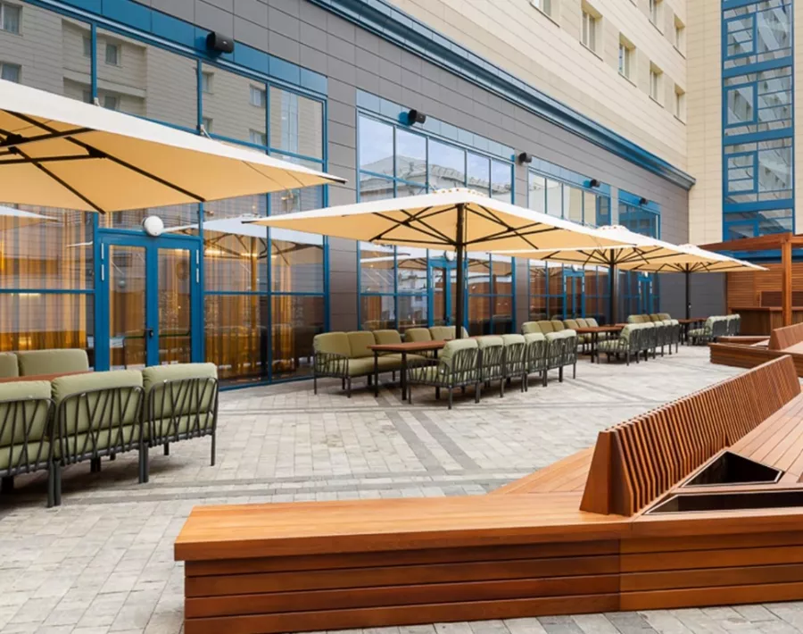Гостиница Hampton by Hilton Krasnodar в Краснодаре: Отель, Гостиница, Номера, Ресторан, Бизнес центр,