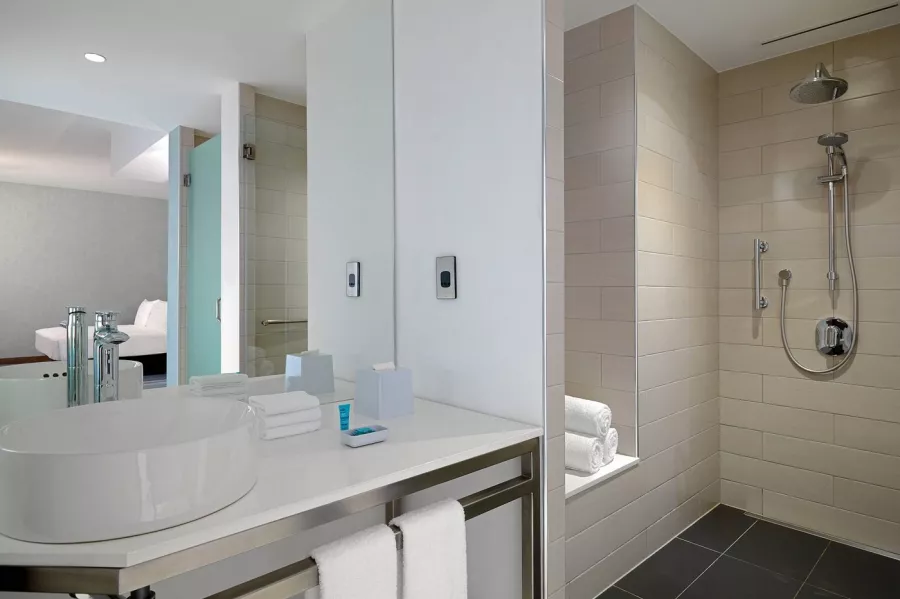 Отель Aloft Palm Jumeirah 4* в Дубаи: Прибрежный отель , Бар на крыше , Бассейн , Фитнес , Конференц-зал,