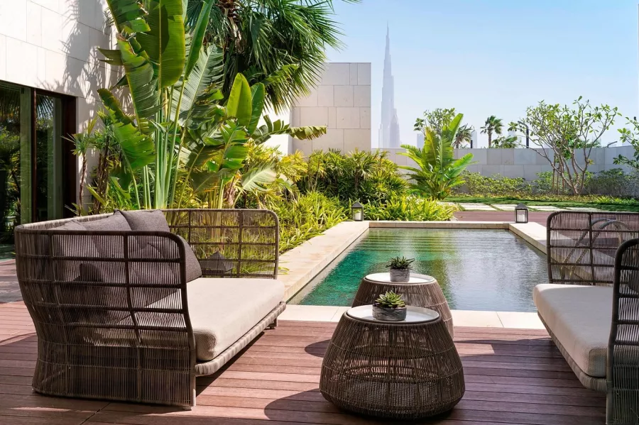 Отель Bulgari Resort Dubai 5* в Дубаи: Люксовый отель , Элегантный дизайн , Итальянский отель , Отель от булгари, Спа комплекс , Прибрежный отель , Частный яхт клуб ,