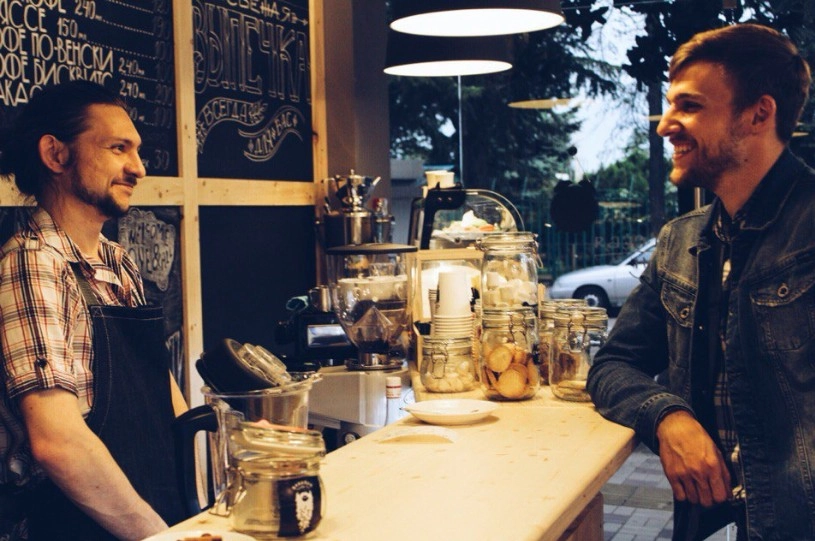 Кофейня Barabas Espresso Bar в Адлере: Кофе на вынос, Десерты, Завтрак, Фастфуд, Панорамный вид,