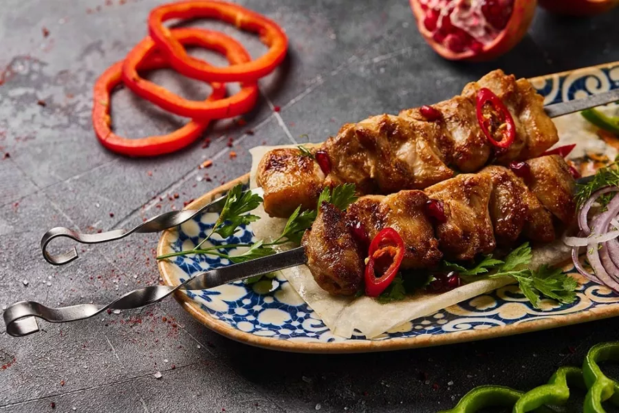 Ресторан ZOR в Дубаи: Мясо на мангале , Плов , Культура Узбекистана , Национальные блюда , Узбекская кухня,