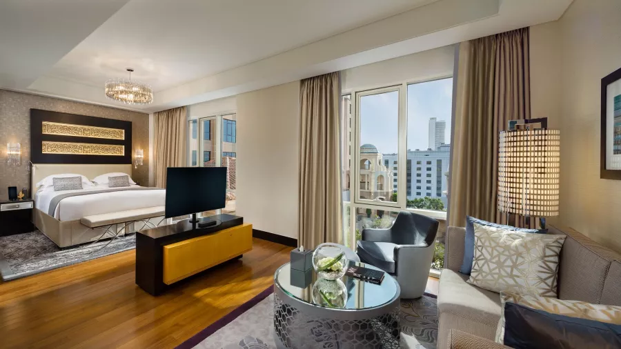 Отель Kempinski Mall Of The Emirates 5* в Дубаи: Люксовый отель , Открытый бассейн , Спа комплекс , Конференц-зал, Изысканные блюда ,