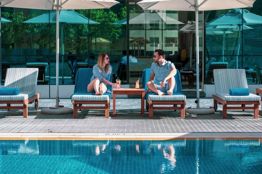 Отель Stella Di Mare Dubai Marina 5* в Дубаи: Бассейн , Стиль ар-деко, Прекрасный вид , Комфортные номера ,