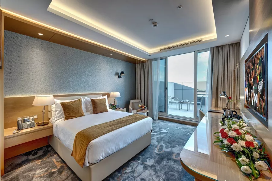 Отель The S Hotel Al Barsha 4* в Дубаи: Премиум отель , Тренажерный зал , Детская зона , Стильный отель , Конференц-зал,