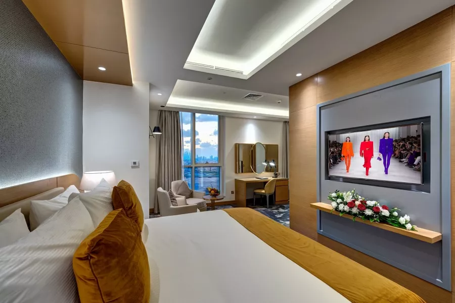 Отель The S Hotel Al Barsha 4* в Дубаи: Премиум отель , Тренажерный зал , Детская зона , Стильный отель , Конференц-зал,