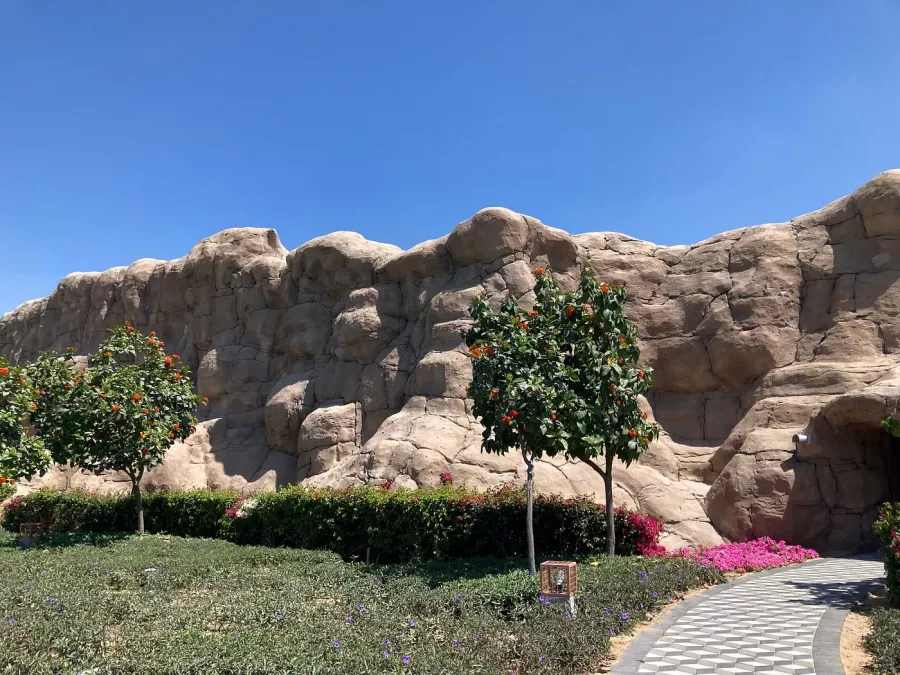 Парк Quranic Park в Дубаи: Теплицы , Растения с Корана, Пещера чудес , Фруктовые сады , Экзотические растения ,