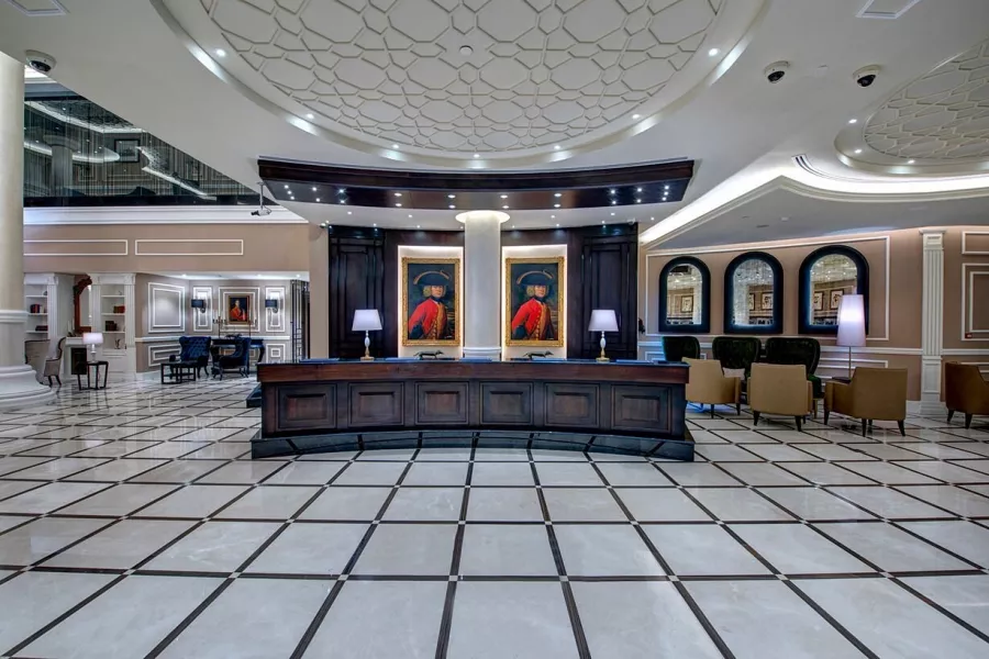 Отель Dukes The Palm, a Royal Hideaway Hotel 5* в Дубаи: Прибрежный отель , Фитнес , Бассейн , Панорама , Стильные номера ,