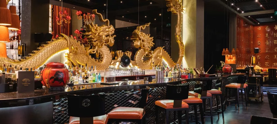 Бар Buddha Bar в Дубаи: Паб , Вечеринки , Изысканные блюда , Диджей , Бар , Зрелища,