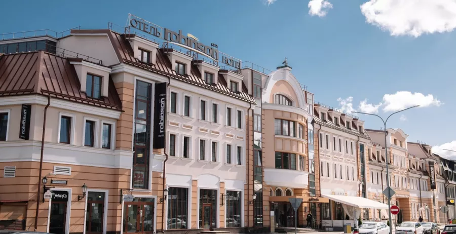 Гостиница Robinson-City в Минске: 127 номеров, Wi-Fi, LED-телевизор, Фитнес-зал, Крытый паркинг, Прачечная, Сейф, Химчистка,