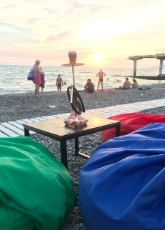 Кальян на пляже в Сукко в Анапе: Кальян на Пляже , Пляжи Анапы , Черное Море , Сукко , Пляж Аквамарин,