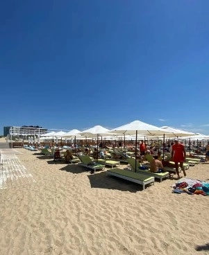 Пляж Джамайка в Анапе: Черное Море, Чилим, Шезлонг, Пляжи Анапы , Песчаный Пляж ,