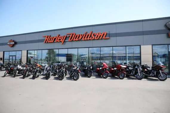 Мото-салон "HARLEY-DAVIDSON" в Нижнем Новгороде.