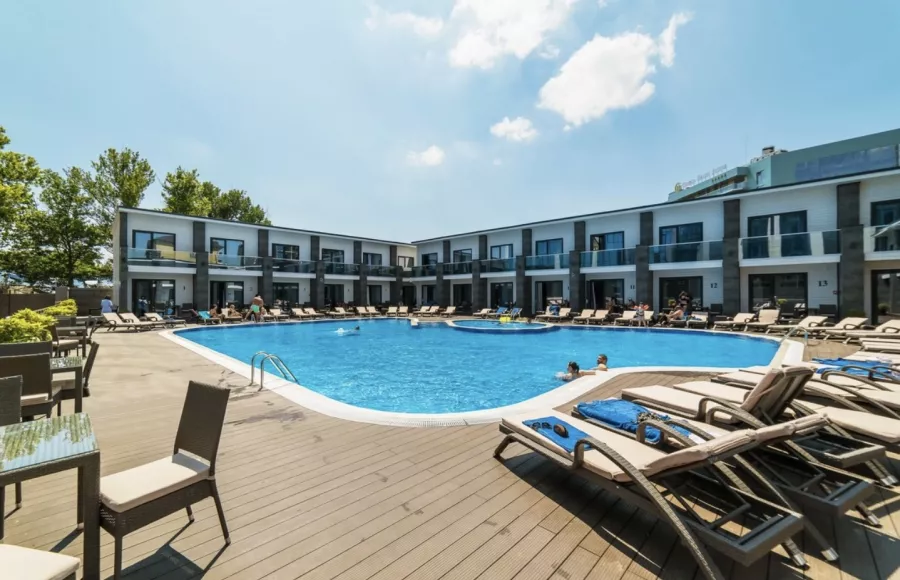 Отель Grand sapphire hotel в Анапе: Отель, Пляж, Бассейн , Столовая ,