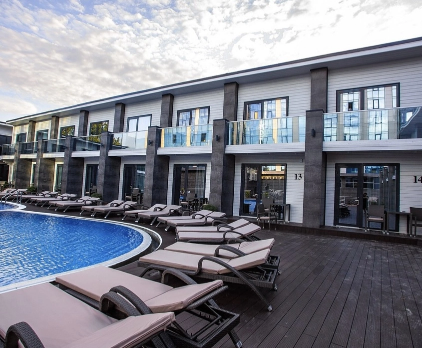 Гостиница Grand Sapphire Village в Анапе: Отель, Семейный отдых , Пляж, Бар, Спа-центр, Бассейн ,