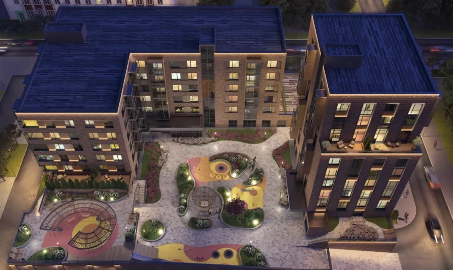 ЖК Шаляпин в Казани: Жилой комплекс , Детская площадка , Парковка,