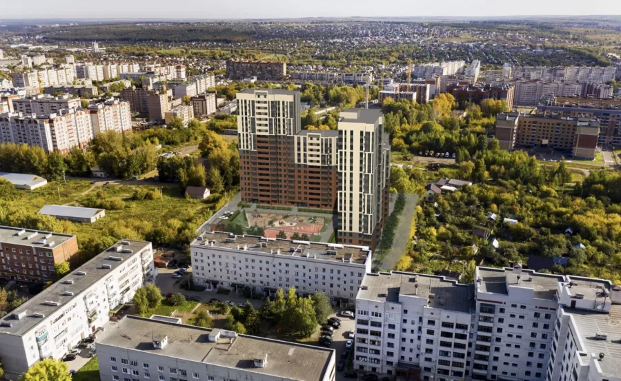 ЖК Комос на Губкина в Казани: Жилой комплекс , Жильё , Детская площадка , Парковка ,