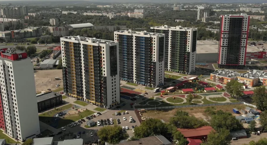 ЖК Родина в Казани: Жилой комплекс , Жильё , Детская площадка , Парковка ,
