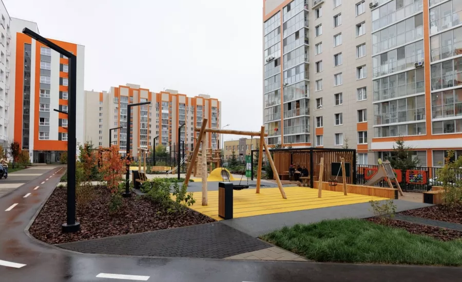 ЖК Журавли в Казани: Жилой комплекс , Квартиры , Детская площадка , Парковка ,