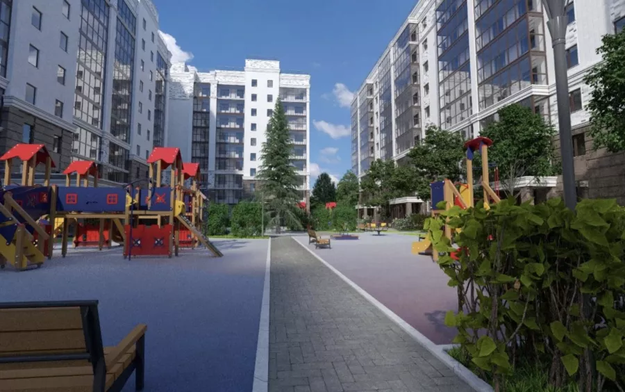 ЖК Город-парк Новые Горки в Казани: Жилой комплекс , Квартиры , Детская площадка , Парковка ,