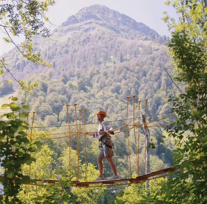 Верёвочный Парк 900  в  Красной Поляне