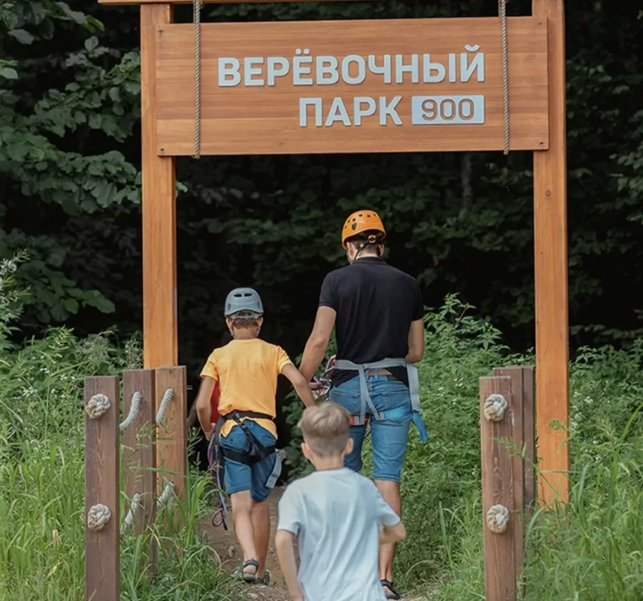 Верёвочный Парк 900 в Красной Поляне: Верёвочный парк, Для детей и взрослых, Детская площадка , Препятствия, В лесу, Веревки,