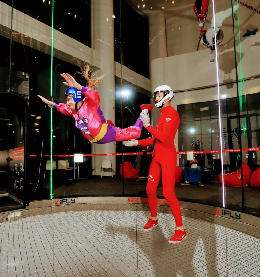 Аэротруба IFly в Минске: Обучение полётам, Спортивные полёты, Первый полёт, От 3х лет, Наличный расчёт, Оплата картой,