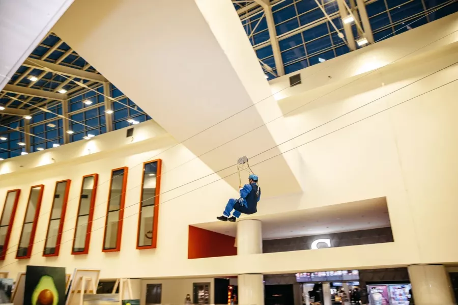 Верёвочный парк ZipLine в Минске: Верёвочный парк, Пандус, Зиплайн, Аттракционы, Оплата картой, Наличный расчёт,