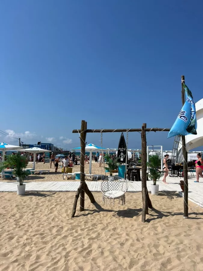 Пляж Витязево в Анапе: Пляж, Море, Аттракционы, Волейбол, Морские прогулки,