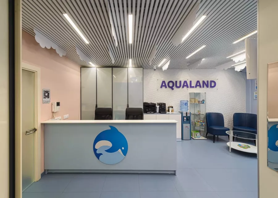 Детский бассейн Aqualand в Новосибирске: Бассейн, Зал, Тренировка,