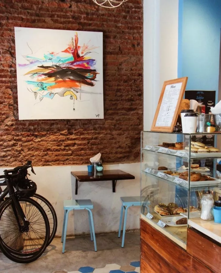 Кофейня Santa Café в Буэнос-Айрес (Аргентина): Еда, Выпечка, Кофе,