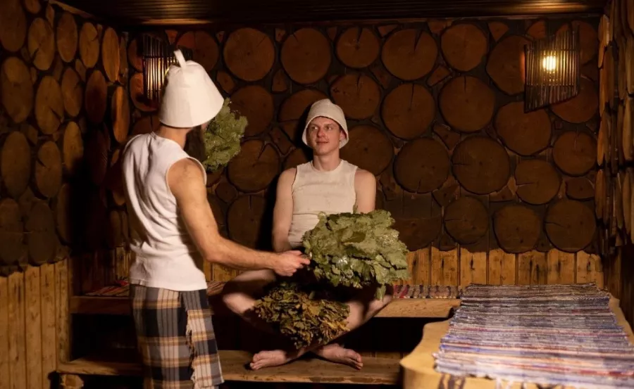 Баня  Бамбук в Красной Поляне: Баня, Комната отдыха, Сауна, Купели,