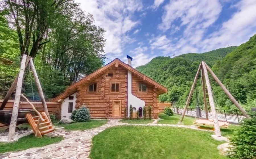 Банный SPA-комплекс Espas  в Красной Поляне: Баня, Набережная , Купели, Чай, Wi-Fi,