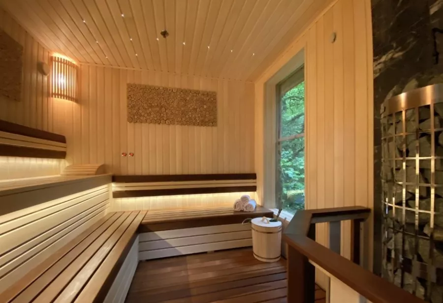 SPA-комплекс ЛЕС в Красной Поляне: Беседки, Финская парная, Тапочки, Стоунтерапия, Полотенца,