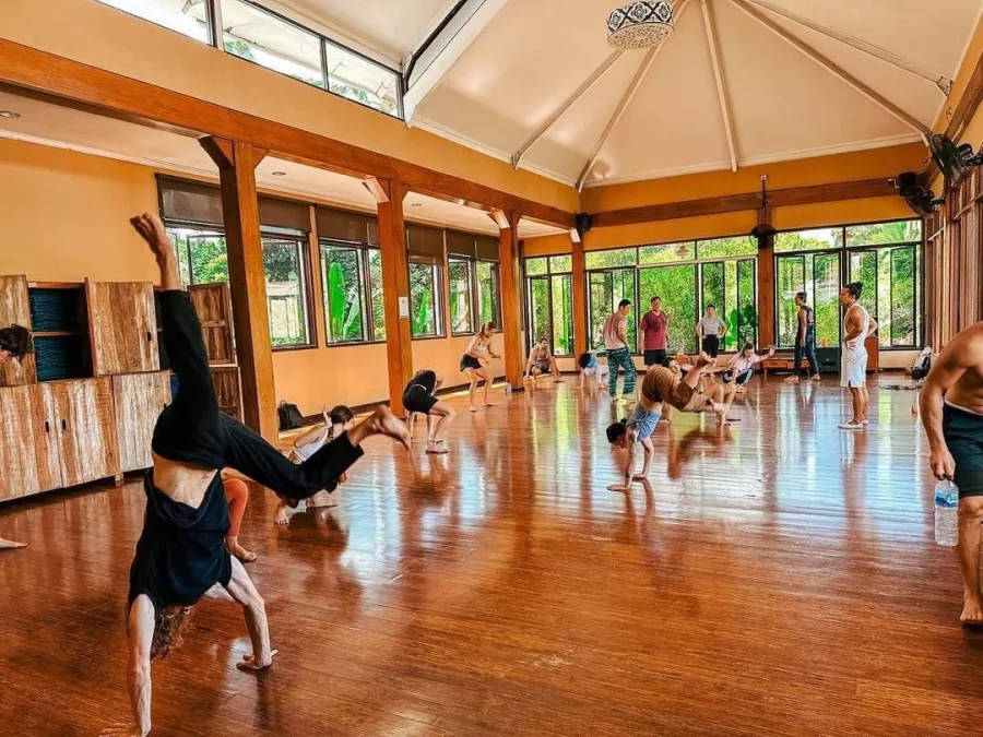 Студия Йоги The Yoga Barn в Бали: Йога, Бар, Бассейн, Медитация, Yoga, Bar, Swimming pool, Meditation ,