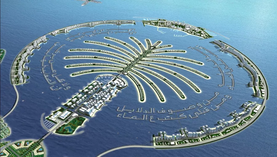 Острова Palm Jumeirah в Дубаи: Острова, Отель, Возле воды, Water, Island, Достопримечательность,