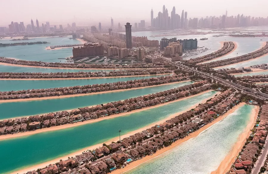 Острова Palm Jumeirah в Дубаи: Острова, Отель, Возле воды, Water, Island, Достопримечательность,
