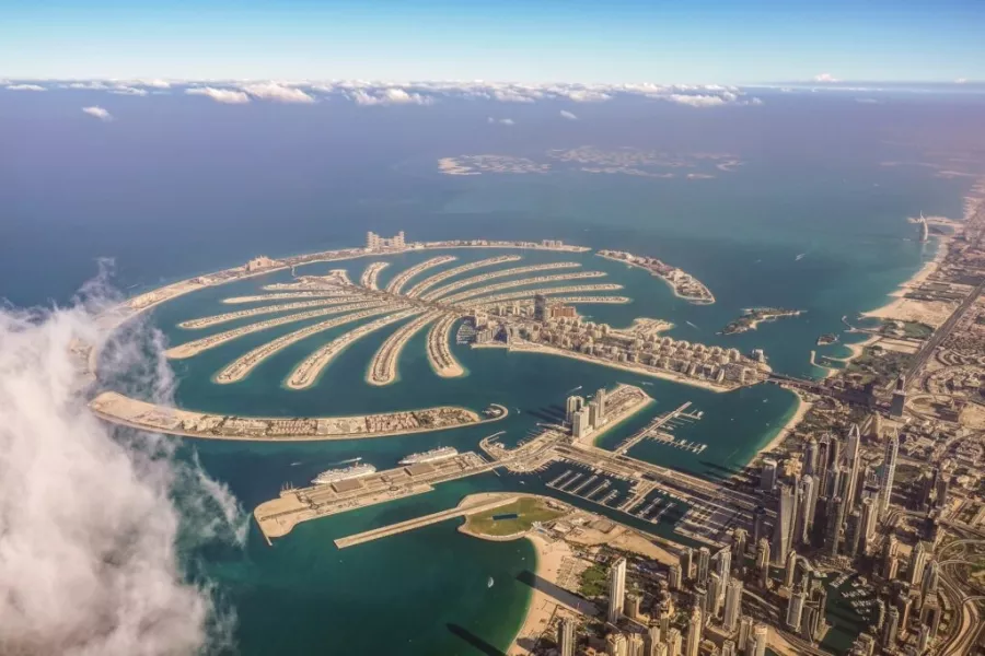 Острова Palm Jumeirah в Дубаи: Острова, Отель, Возле воды, Water, Island, Достопримечательность,