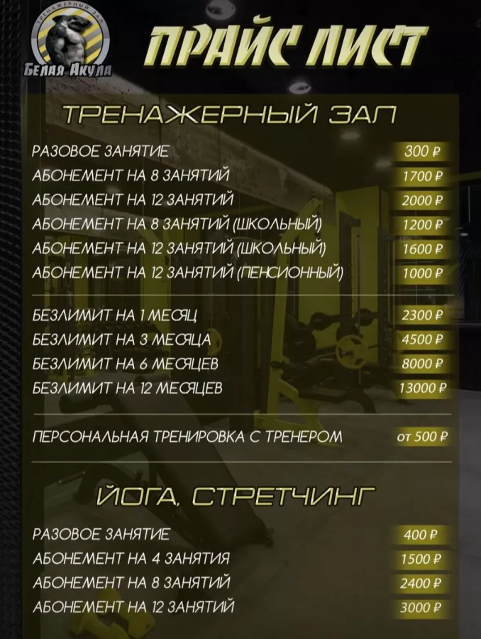 Тренажерный зал Белая Акула в Ставрополе: Тренажёрный зал , Тренировки , Стретчинг , Развиваться, Фитнес , Следить за здоровьем,