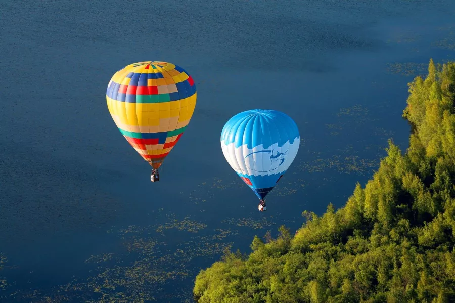 Полет на воздушном шаре Palm Monorail в Дубаи: Воздушный шар, Полет, Экстрим, Balloon, Aeroclub, Extreme,