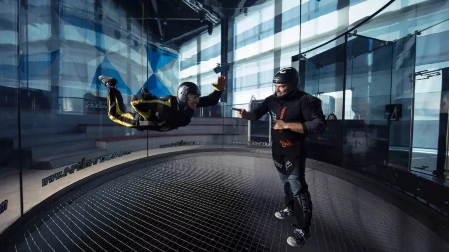 Аэроклуб Inflight Dubai Indoor Skydiving в Дубаи: Аэроклуб, Полет, Экстрим, Flight, Aeroclub, Extreme,