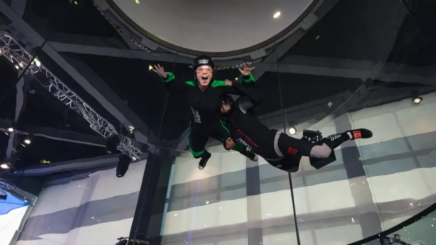 Аэроклуб Inflight Dubai Indoor Skydiving в Дубаи: Аэроклуб, Полет, Экстрим, Flight, Aeroclub, Extreme,