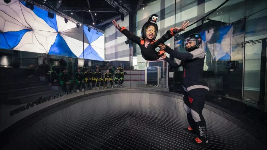 Аэроклуб Inflight Dubai Indoor Skydiving в Дубаи: Аэроклуб, Полет, Экстрим, Flight, Aeroclub, Extreme,
