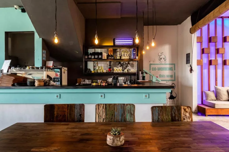 Ресторан District Canggu в Бали: Ресторан, Бизнес-лач, Банкетный зал, Dinner, Restaurant, Food,