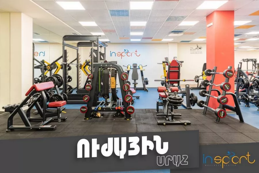 Спортивный комплекс InSport в Ереване: Тренажерный зал, Фитнес, Групповые тренировки, Персональный тренер, Бассейн, Сауна, Йога,