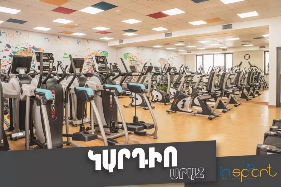 Спортивный комплекс InSport в Ереване: Тренажерный зал, Фитнес, Групповые тренировки, Персональный тренер, Бассейн, Сауна, Йога,