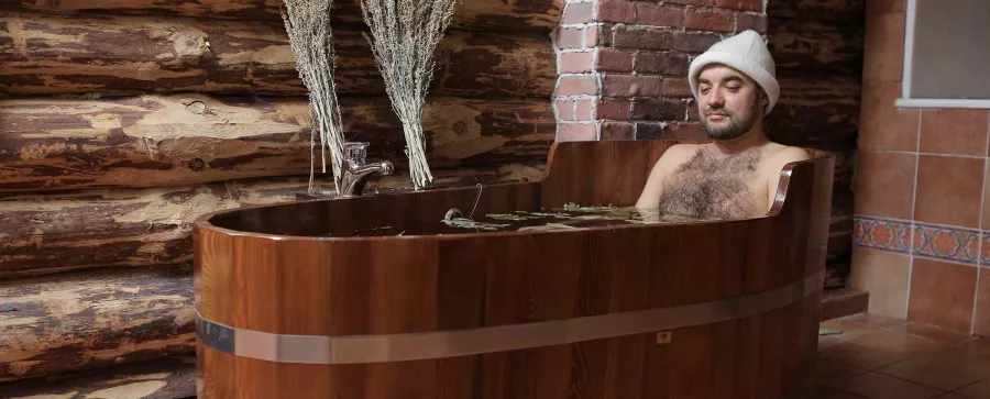Русская Баня в Toscana Hotel Complex в Ереване: Банщик, Легкий пар, Русская баня, Купель, Бассейн, Отель,